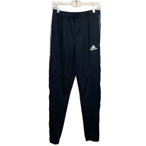 Adidas Black Track Pants The w/ Three Stripes